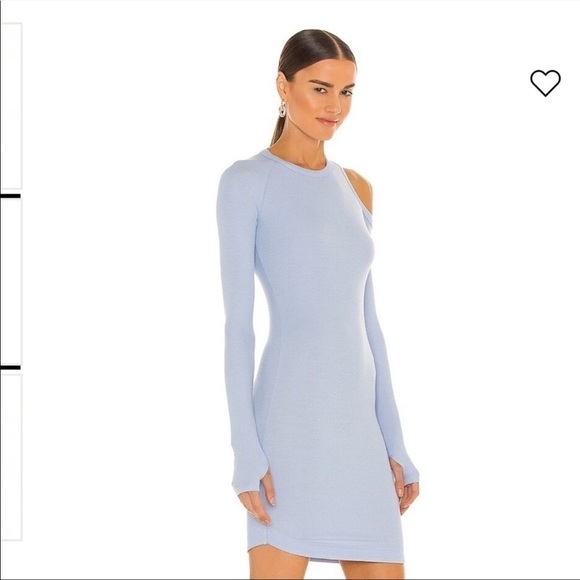 ALIX NYC Light Blue Cold Shoulder Dress - Picture 3 of 7
